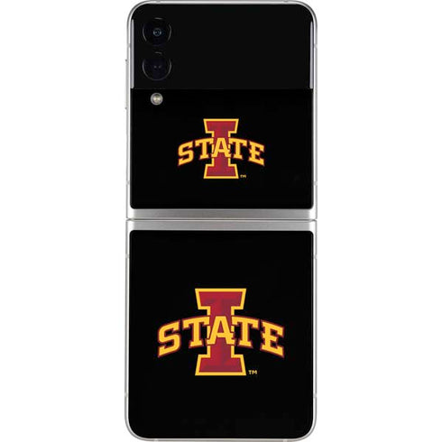 Iowa State University Primary Logo Black Galaxy Z Flip4 5G Skin
